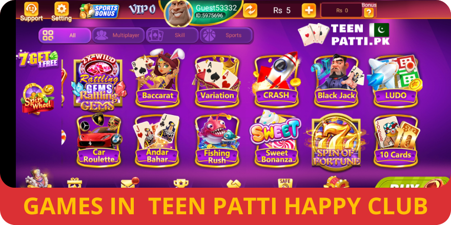 Teen Patti Happy Club Download Games