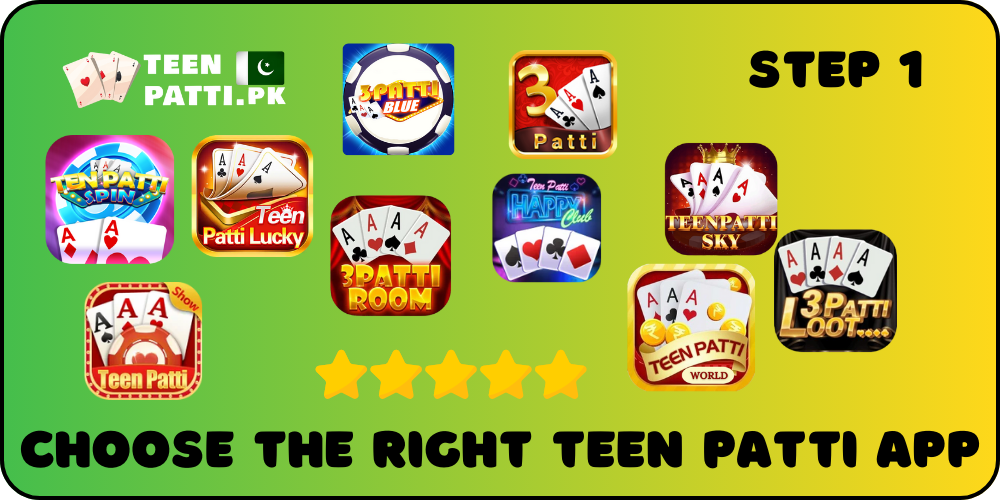 Choose best Teen Patti App in Pakistan