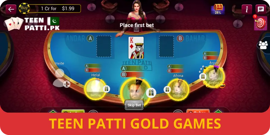 Teen Patti Gold Gameplay