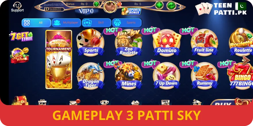 3 Patti Sky latest version APK download page